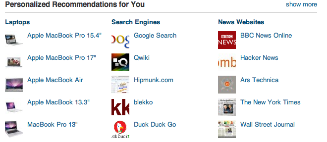 Hunch Recommendation Engine
